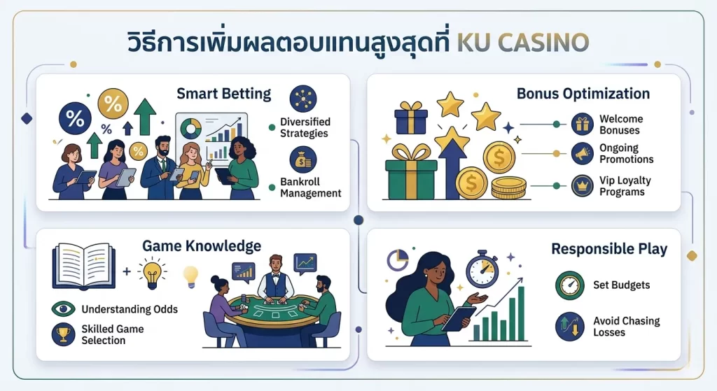 วิธีการเพิ่มผลตอบแทนสูงสุดที่ KU CASINO
