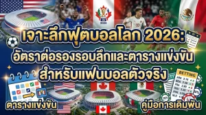 เจาะลึกฟุตบอลโลก 2026: คู่มือการเดิมพันและตารางแข่งขันสำหรับแฟนบอลตัวจริง